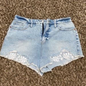 High waisted Denim Shorts